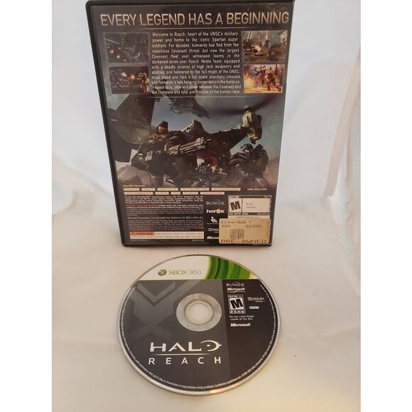 Halo: Reach (Xbox 360, No Manual) – Bungie, Rated M, Action Sci-Fi Shooter - Picture 2 of 2
